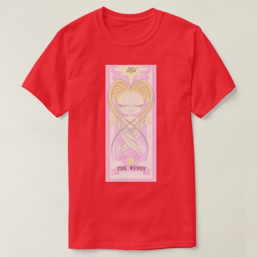 T-shirt carte dcaptor sakura collection le vent (Design devant)
