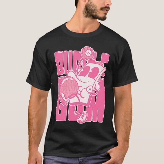 T-shirt Carte de base-ball Bubble Gum (Devant)