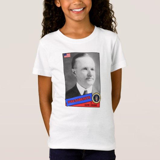 T-Shirt Carte de base-ball Calvin Coolidge (Devant)
