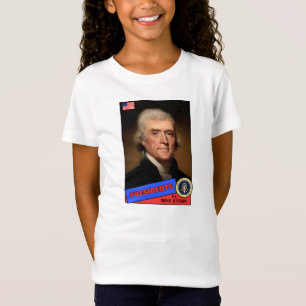 T-Shirt Carte de base-ball de Thomas Jefferson