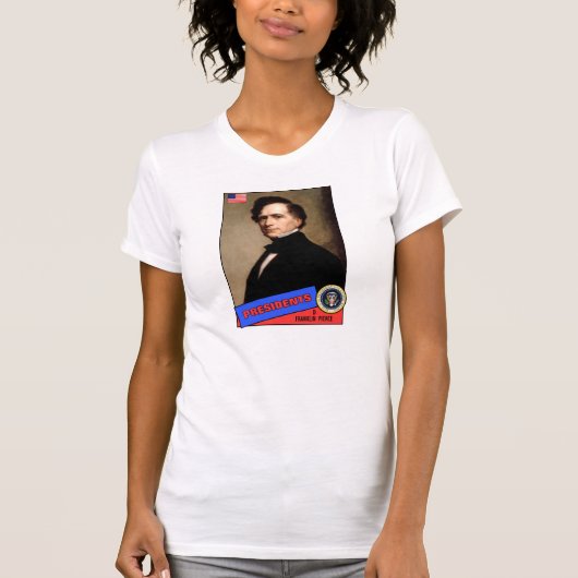 T-shirt Carte de baseball de Franklin Pierce (Devant)