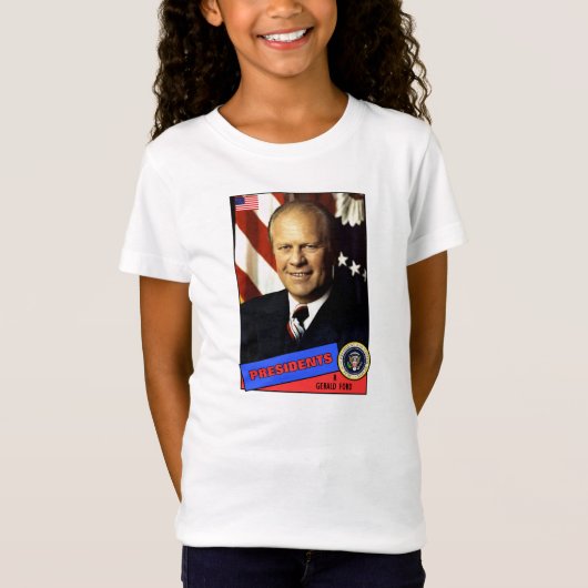T-Shirt Carte de baseball de Gerald Ford (Devant)