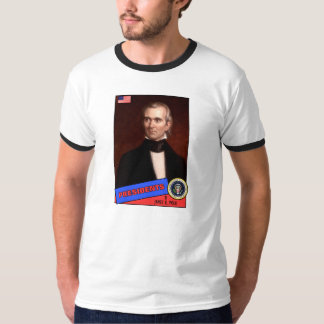 T-shirt Carte de baseball de James K. Polk
