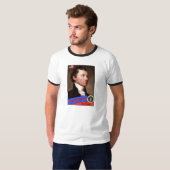 T-shirt Carte de baseball de James Monroe (Devant entier)