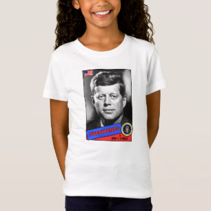 T-Shirt Carte de baseball de John F. Kennedy