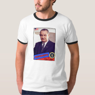 T-shirt Carte de baseball de Lyndon B. Johnson