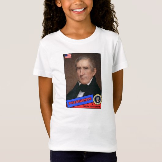 T-Shirt Carte de baseball de William Henry Harrison (Devant)