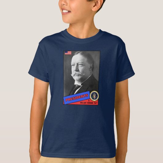 T-shirt Carte de baseball de William Howard Taft (Devant)