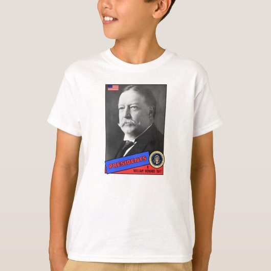 T-shirt Carte de baseball de William Howard Taft (Devant)