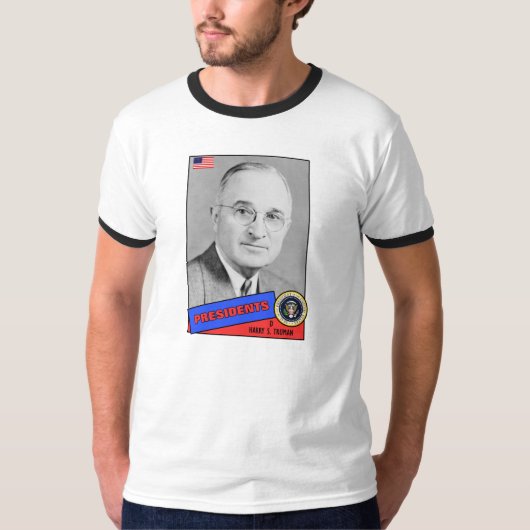 T-shirt Carte de baseball Harry S. Truman (Devant)