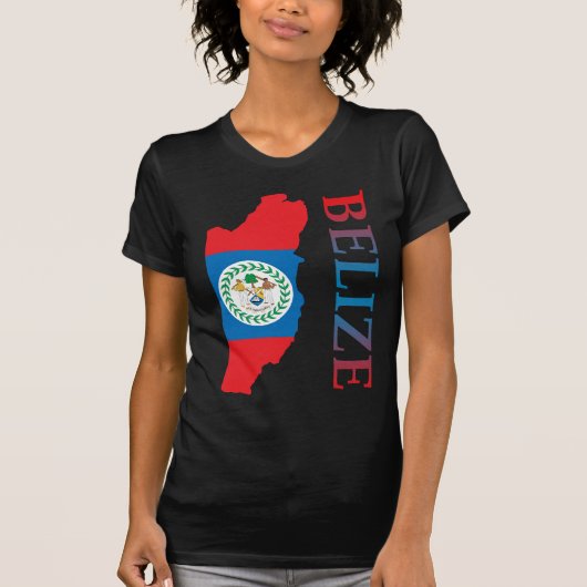 T-shirt Carte de Belize (Devant)