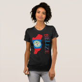 T-shirt Carte de Belize (Devant entier)