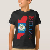 T-shirt Carte de Belize (Devant)