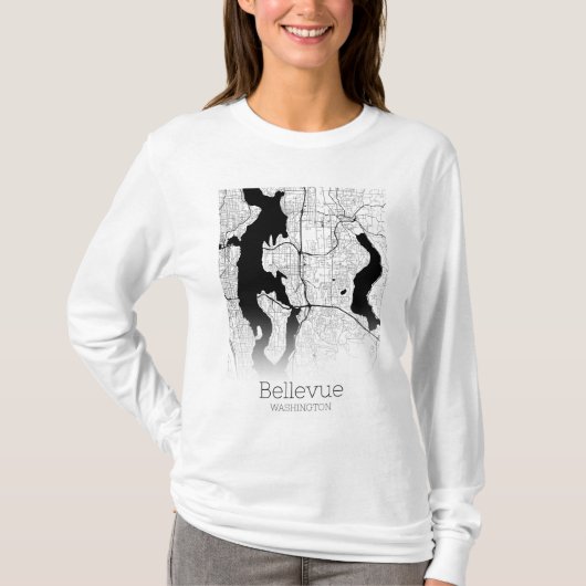 T-shirt Carte de Bellevue (Devant)