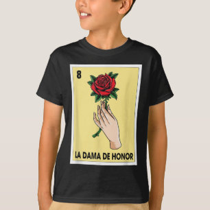T-shirt Carte de bingo mexicaine Mariée Babe Bache