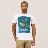T-shirt Carte de Captiva Island Florida USA (Devant entier)