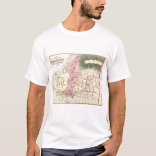 T-shirt Carte de Charleston, la Virginie Occidentale