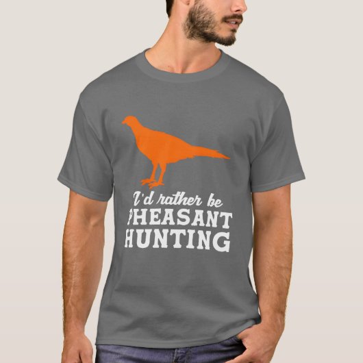 T-shirt Carte De Chasse Aux Oiseaux En Hauteur Plutôt Être (Devant)