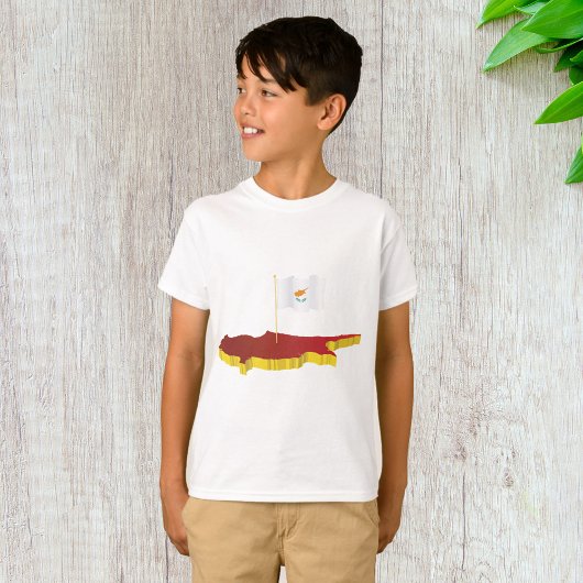 T-shirt Carte de Chypre
