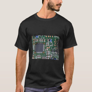T-shirt Carte de circuits micro-ordinateur Technol Chip
