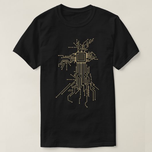 T-shirt Carte de circuits - Programmateur informatique Chi (Design devant)