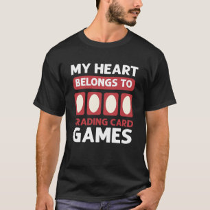 T-shirt Carte De Commerce Mon Coeur Appartient Au Jeu De C
