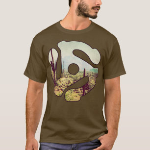T-shirt Carte de disque Country Western 45