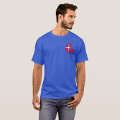 T-shirt carte de drapeau du signmark (Devant entier)