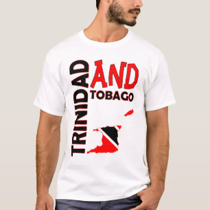 T-shirt Carte de drapeau du Trinidad-et-Tobago