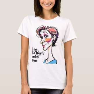 T-shirt Carte de fête des mères - Caricature drôle 1 + vot