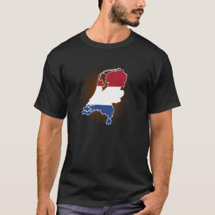 T-shirt Carte de Holland Pays-Bas