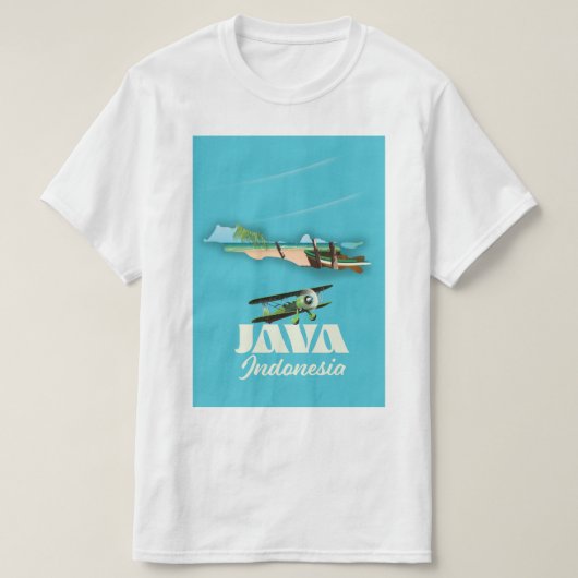 T-shirt Carte de Java indonésie (Design devant)