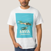 T-shirt Carte de Java indonésie (Devant)