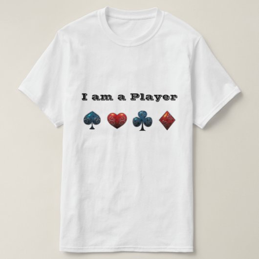 T-shirt Carte de joueur de poker requin (Design devant)