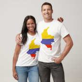 T-shirt Carte de la Colombie (Unisexe)