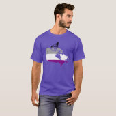 T-shirt Carte de la fierté canadienne de l'asexualité T-sh (Devant entier)