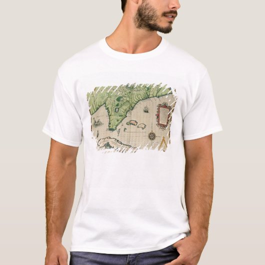 T-shirt Carte de la Floride, 'de Narratio brevis (Devant)