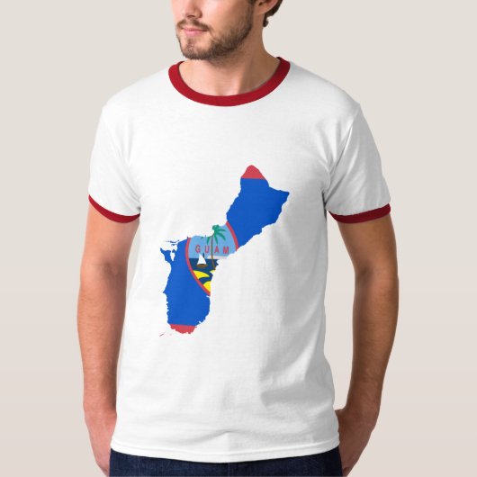 T-shirt CARTE de la Guam (Devant)
