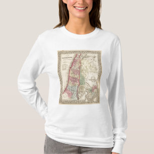T-shirt Carte de la Palestine, Jérusalem par Mitchell