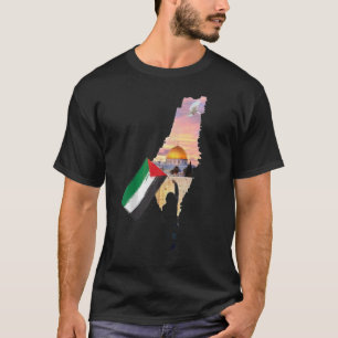 T-shirt Carte de la Palestine libre Drapeau Jérusalem-s So