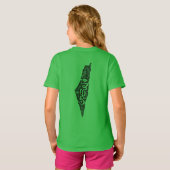 T-shirt Carte de la Palestine libre et drapeau du Canada ( (Dos entier)