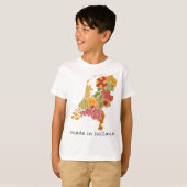 T-shirt Carte de la province de Hollande Style Patchwork b (Devant entier)