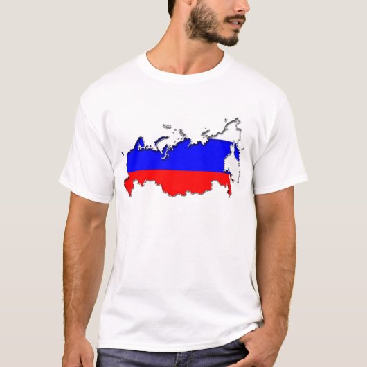 T-shirt Carte de la Russie (Devant)