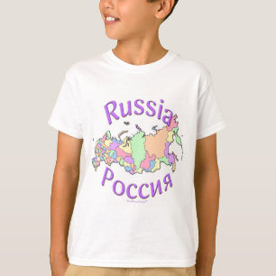 T-shirt Carte de la Russie