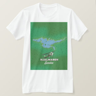 T-shirt Carte de la Suède Hjälmaren