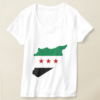t-shirt - carte de la syrie libre