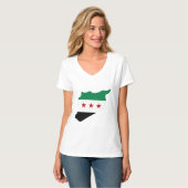 t-shirt - carte de la syrie libre (Devant entier)