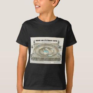 T-shirt Carte de la Terre plate