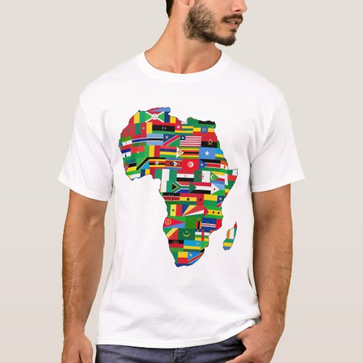 T-shirt Carte de l'Afrique (Devant)