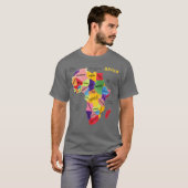 T-shirt Carte de l'Afrique (Devant entier)